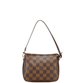 ルイ ヴィトン ダミエ トゥルース メイクアップ アクセサリーポーチ ショルダーバッグ N51982 ブラウン PVC レザー レディース LOUIS VUITTON 【中古】